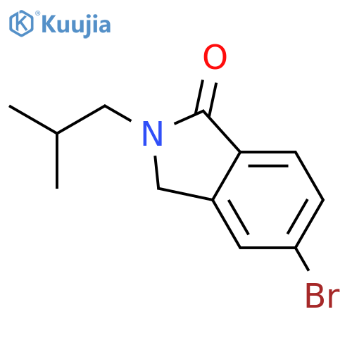 1H-ISOINDOL-1-ONE, 5-BROMO-2,3-DIHYDRO-2-(2-METHYLPROPYL)- structure