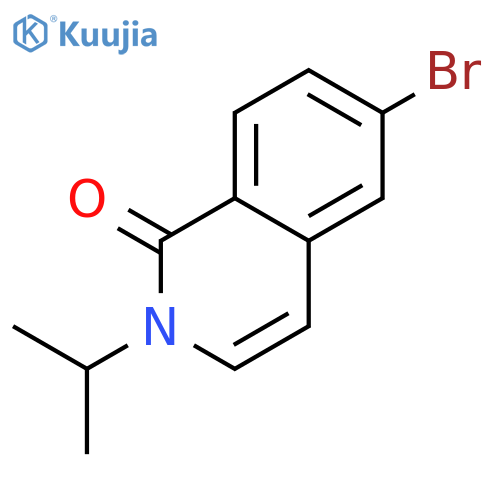1(2H)-ISOQUINOLINONE, 6-BROMO-2-(1-METHYLETHYL)- structure