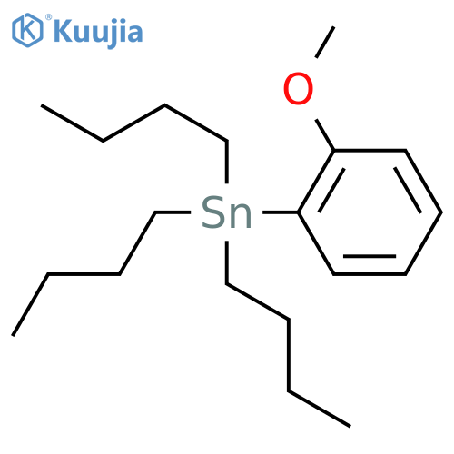 Stannane,tributyl(2-methoxyphenyl)- structure