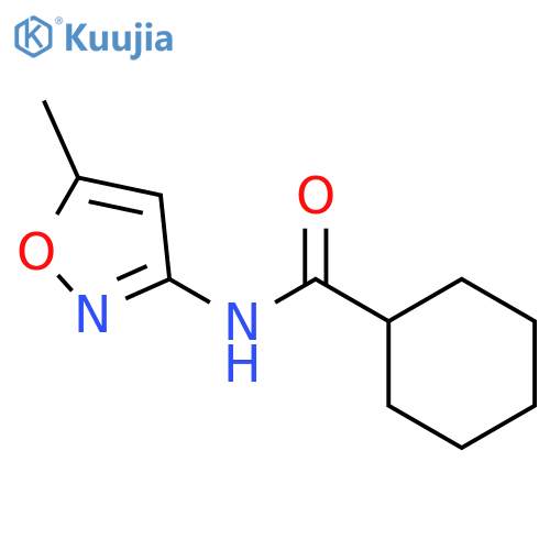 N-(5-methyl-1,2-oxazol-3-yl)cyclohexanecarboxamide structure