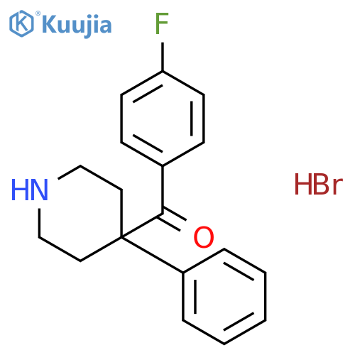 METHANONE, (4-FLUOROPHENYL)(4-PHENYL-4-PIPERIDINYL)-, HYDROBROMIDE structure