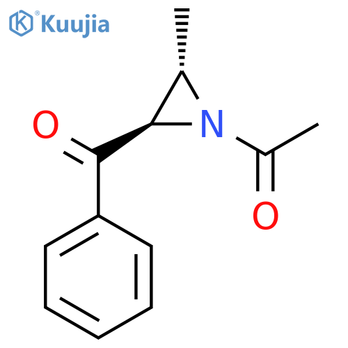 Aziridine, 1-acetyl-2-benzoyl-3-methyl-, (2R,3S)-rel- structure