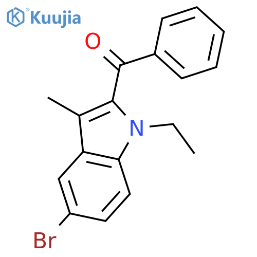 Methanone, (5-bromo-1-ethyl-3-methyl-1H-indol-2-yl)phenyl- structure