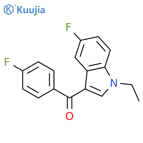 METHANONE, (1-ETHYL-5-FLUORO-1H-INDOL-3-YL)(4-FLUOROPHENYL)- structure