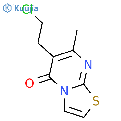 6-(2-Chloroethyl)-7-methyl-5h-thiazolo3,2-Apyrimidin-5-one structure
