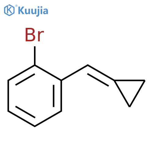 BENZENE, 1-BROMO-2-(CYCLOPROPYLIDENEMETHYL)- structure