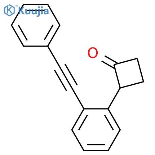 CYCLOBUTANONE, 2-[2-(PHENYLETHYNYL)PHENYL]- structure