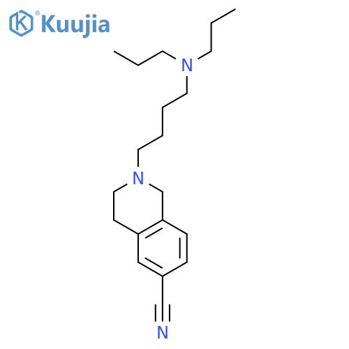 6-ISOQUINOLINECARBONITRILE, 2-[4-(DIPROPYLAMINO)BUTYL]-1,2,3,4-TETRAHYDRO- structure