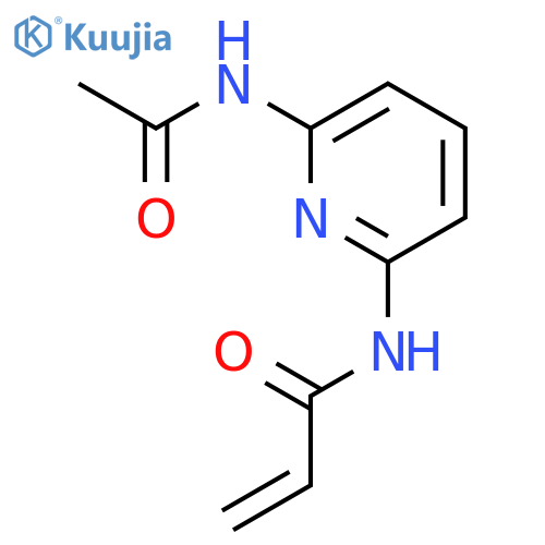 N-(6-acetamidopyridin-2-yl)prop-2-enamide structure