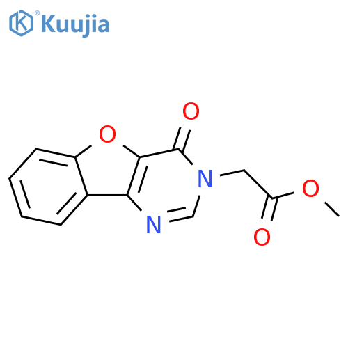 methyl 2-{6-oxo-8-oxa-3,5-diazatricyclo7.4.0.0^{2,7}trideca-1(9),2(7),3,10,12-pentaen-5-yl}acetate structure