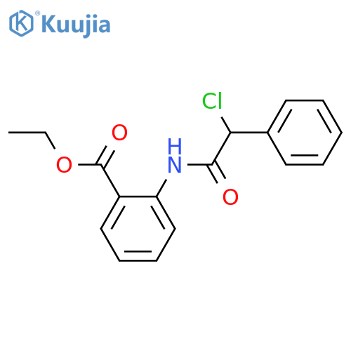 Benzoic acid, 2-[(chlorophenylacetyl)amino]-, ethyl ester structure