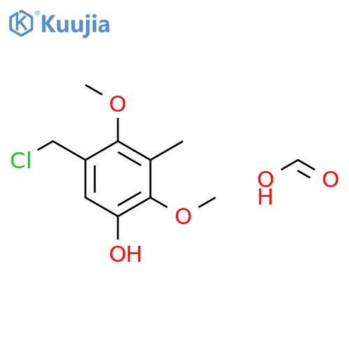 PHENOL, 5-(CHLOROMETHYL)-2,4-DIMETHOXY-3-METHYL-, FORMATE structure