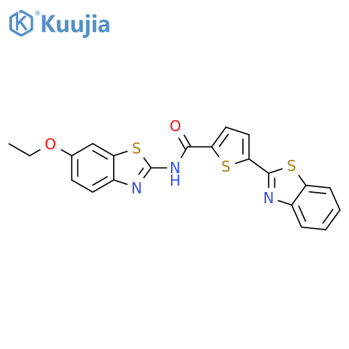 5-(1,3-benzothiazol-2-yl)-N-(6-ethoxy-1,3-benzothiazol-2-yl)thiophene-2-carboxamide structure
