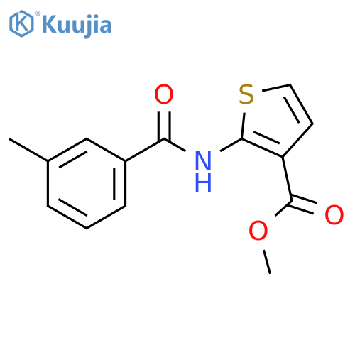 methyl 2-(3-methylbenzamido)thiophene-3-carboxylate structure