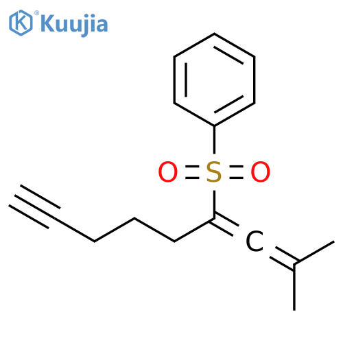 Benzene, [[1-(2-methyl-1-propenylidene)-5-hexynyl]sulfonyl]- structure