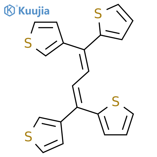 Thiophene, 2,2'-[(1E,3E)-1,4-di-3-thienyl-1,3-butadiene-1,4-diyl]bis- structure