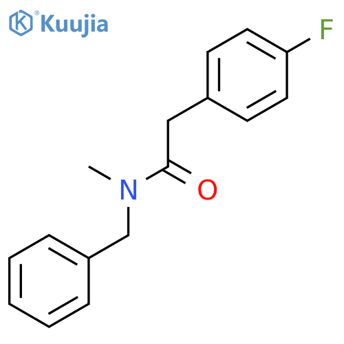 Benzeneacetamide, 4-fluoro-N-methyl-N-(phenylmethyl)- structure