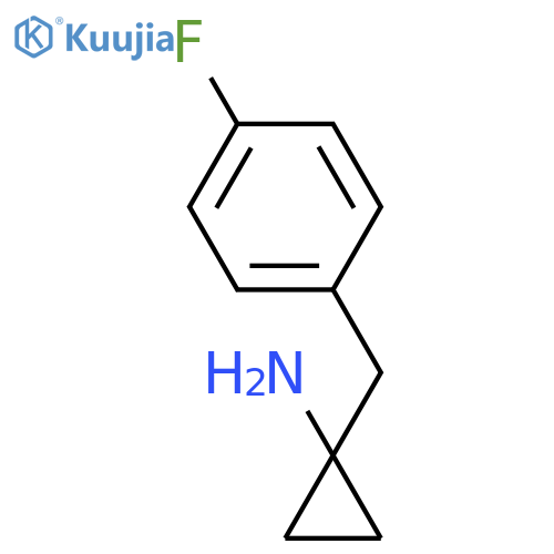 1-(4-fluorophenyl)methylcyclopropan-1-amine structure