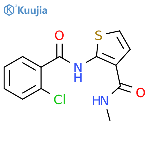 2-(2-chlorobenzamido)-N-methylthiophene-3-carboxamide structure