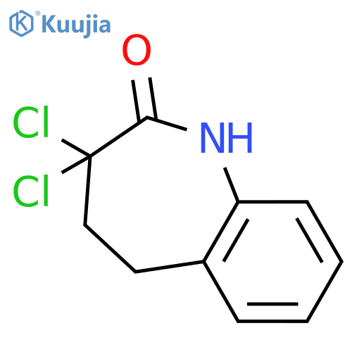 2H-1-Benzazepin-2-one, 3,3-dichloro-1,3,4,5-tetrahydro- structure