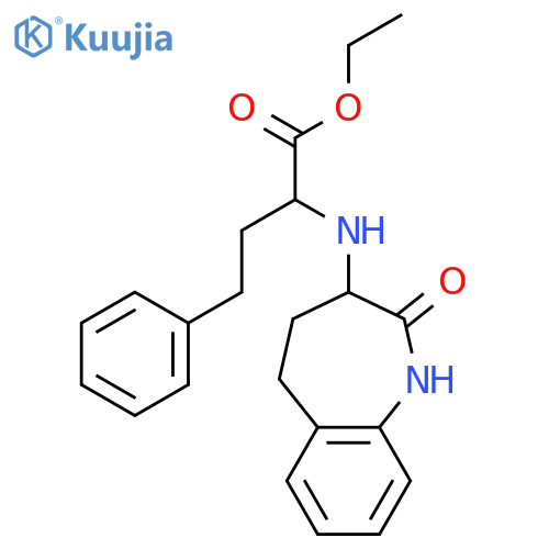 alpha-[(2,3,4,5-Tetrahydro-2-oxo-1H-1-benzazepin-3-yl)amino]benzenebutanoic acid ethyl ester structure