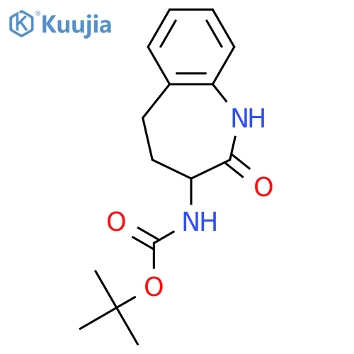 tert-butyl N-(2-oxo-2,3,4,5-tetrahydro-1H-1-benzazepin-3-yl)carbamate structure