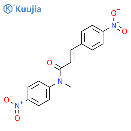 2-Propenamide, N-methyl-N,3-bis(4-nitrophenyl)-, (2E)- structure