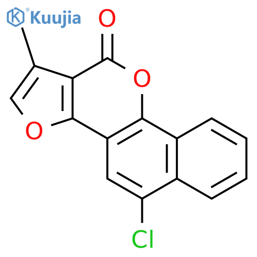 11H-FURO[2,3-D]NAPHTHO[1,2-B]PYRAN-11-ONE, 5-CHLORO-1-METHYL- structure