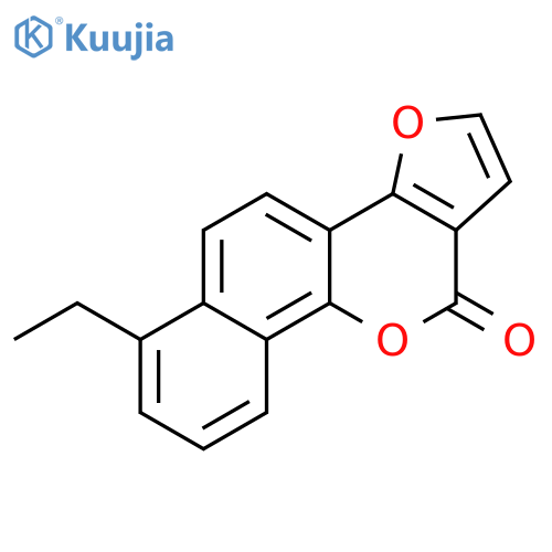 11H-FURO[2,3-D]NAPHTHO[1,2-B]PYRAN-11-ONE, 6-ETHYL- structure