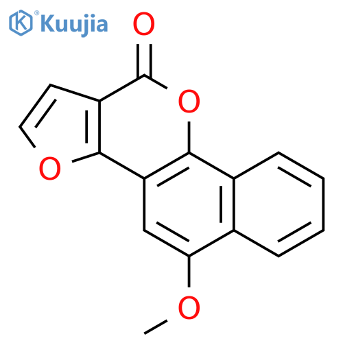 11H-FURO[2,3-D]NAPHTHO[1,2-B]PYRAN-11-ONE, 5-METHOXY- structure