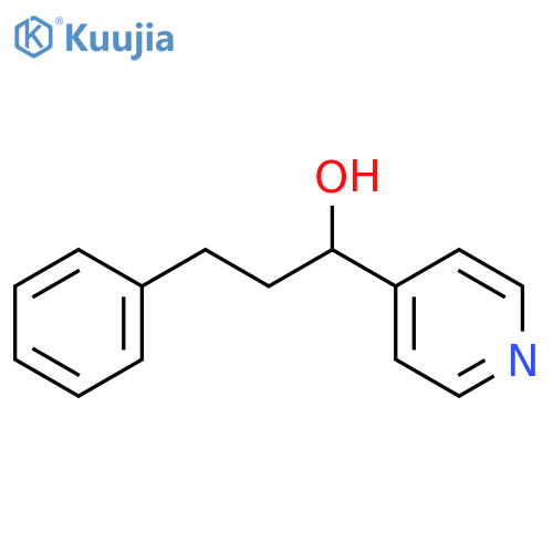 3-Phenyl-1-pyridin-4-yl-propan-1-ol structure