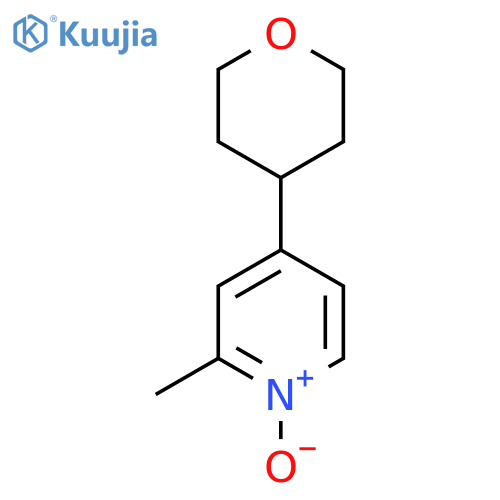 2-Methyl-4-(tetrahydro-pyran-4-YL)-pyridine1-oxide structure