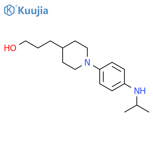 3-(1-(4-(Isopropylamino)phenyl)piperidin-4-yl)propan-1-ol structure