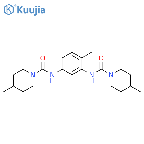 4-Methyl-N-{2-methyl-5-[(4-methylpiperidine-1-carbonyl)amino]phenyl}piperidine-1-carboxamide structure