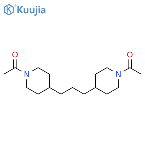 1-[4-[3-(1-acetyl-piperidin-4-yl)-propyl]-piperidin-1-yl]-ethanone structure