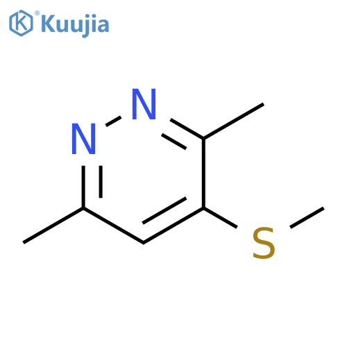 3,6-Dimethyl-4-(methylsulfanyl)pyridazine structure
