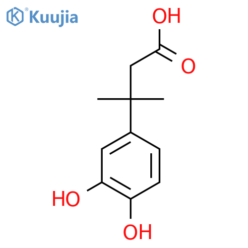 3-(3,4-Dihydroxyphenyl)-3-methylbutanoic acid structure