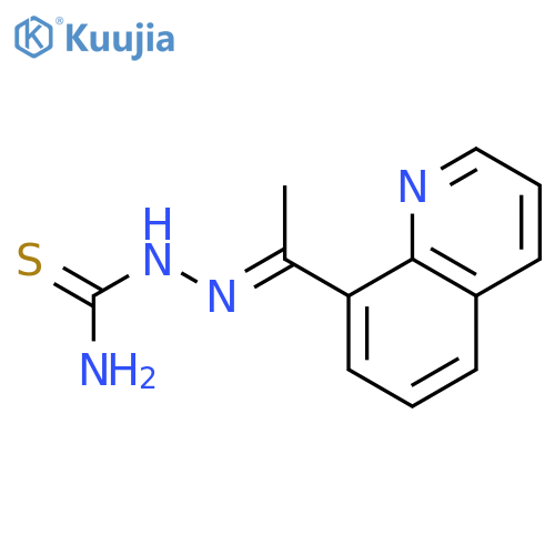 Hydrazinecarbothioamide, 2-[1-(8-quinolinyl)ethylidene]- structure