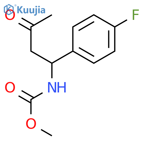 Carbamic acid, [(1R)-1-(4-fluorophenyl)-3-oxobutyl]-, methyl ester structure