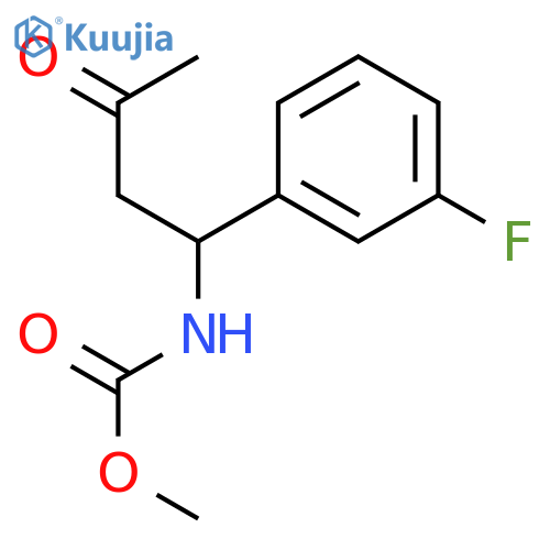 Carbamic acid, [(1R)-1-(3-fluorophenyl)-3-oxobutyl]-, methyl ester structure