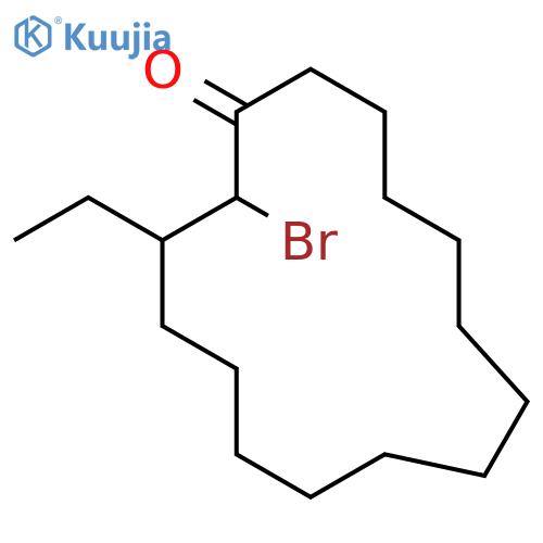 CYCLOPENTADECANONE, 2-BROMO-3-ETHYL- structure