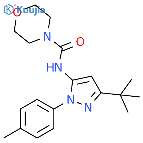 4-Morpholinecarboxamide,N-[3-(1,1-dimethylethyl)-1-(4-methylphenyl)-1H-pyrazol-5-yl]- structure