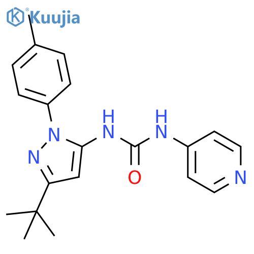 Urea,N-[3-(1,1-dimethylethyl)-1-(4-methylphenyl)-1H-pyrazol-5-yl]-N'-4-pyridinyl- structure