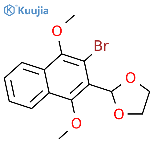 1,3-DIOXOLANE, 2-(3-BROMO-1,4-DIMETHOXY-2-NAPHTHALENYL)- structure