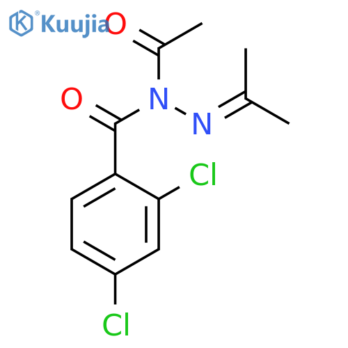 Benzoic acid, 2,4-dichloro-, acetyl(1-methylethylidene)hydrazide structure
