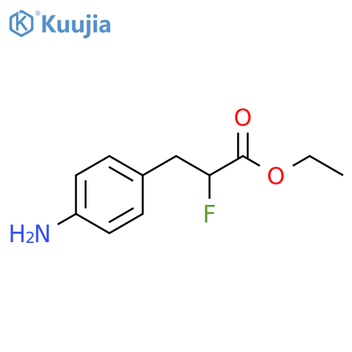 ethyl 3-(4-aminophenyl)-2-fluoropropanoate structure