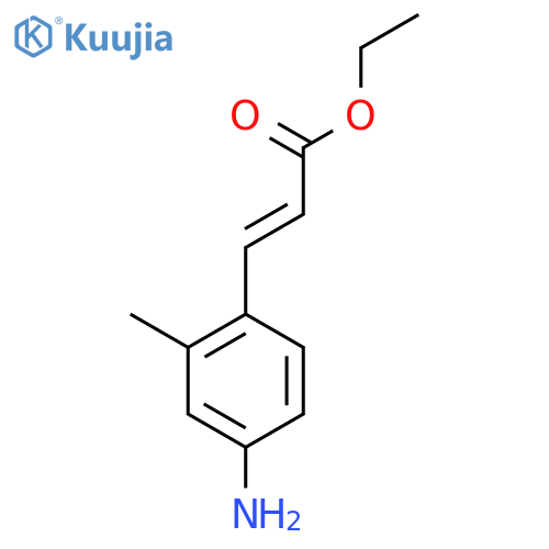2-Propenoic acid, 3-(4-amino-2-methylphenyl)-, ethyl ester, (2E)- structure