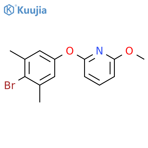 2-(4-Bromo-3,5-dimethylphenoxy)-6-methoxypyridine structure