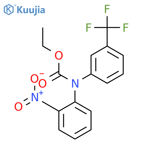 CARBAMIC ACID, (2-NITROPHENYL)[3-(TRIFLUOROMETHYL)PHENYL]-, ETHYL ESTER structure