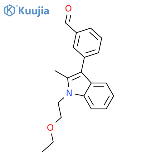 BENZALDEHYDE, 3-[1-(2-ETHOXYETHYL)-2-METHYL-1H-INDOL-3-YL]- structure